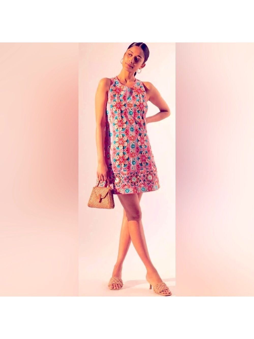 NEW Rare Anthropologie Statement Beaded Embroidered Floral Evening Dress Size 2 - Picture 5 of 15